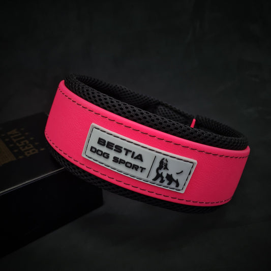 BESTIA DOG SPORT COLLAR NEON PINK - Bestia Dog Sport