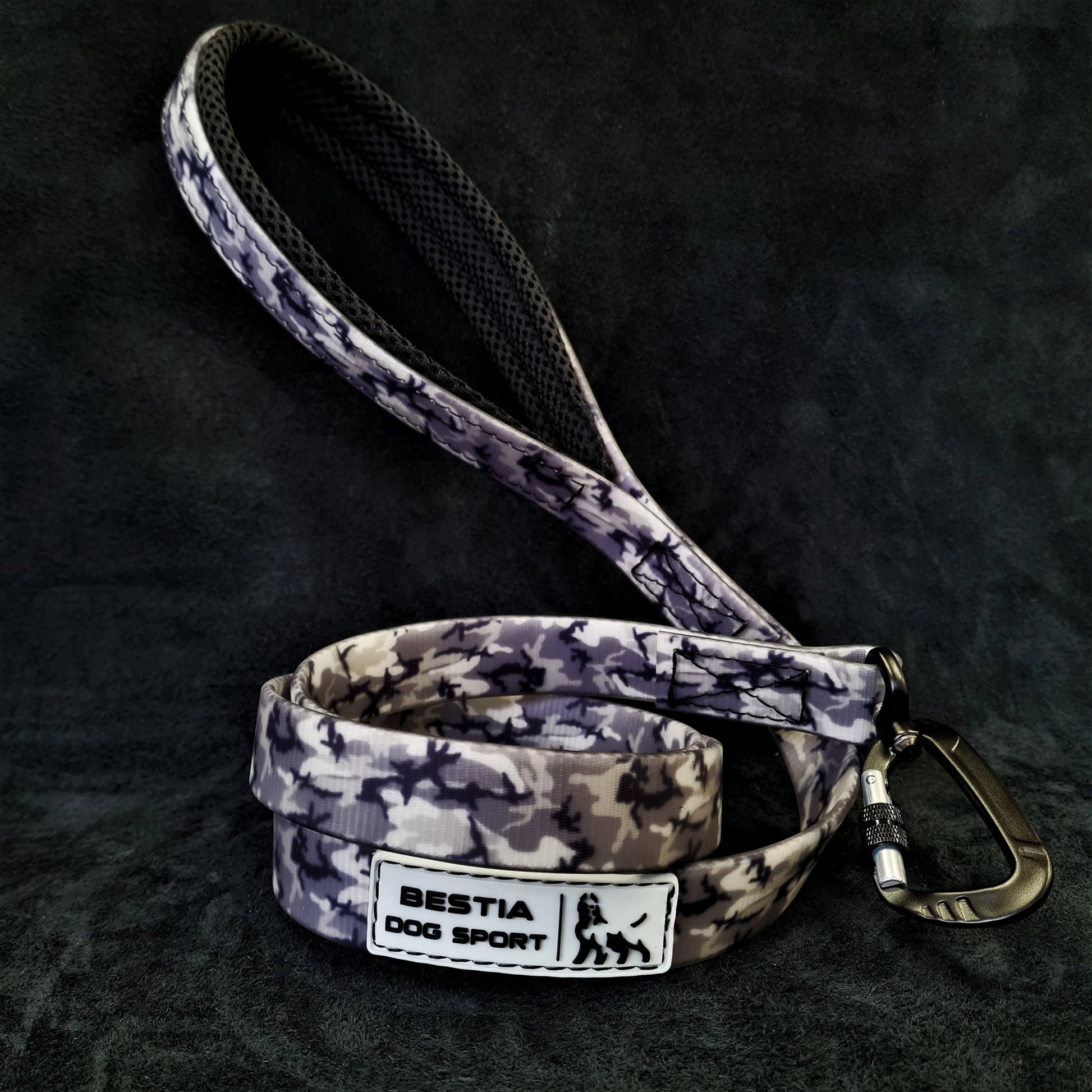 BESTIA DOG SPORT Tactical Leash Grey Camo - Bestia Dog Sport