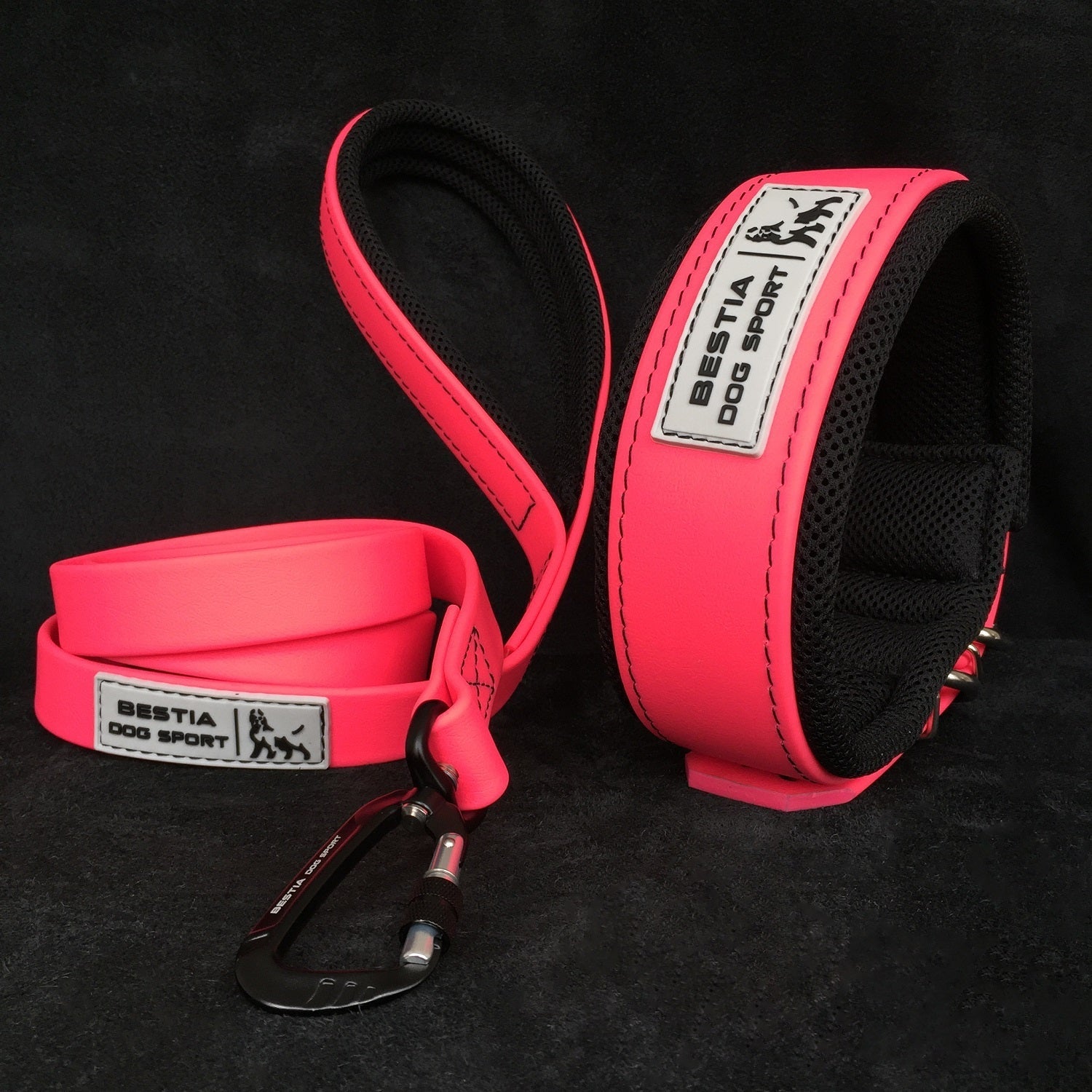 BESTIA DOG SPORT Tactical Leash Neon Pink - Bestia Dog Sport