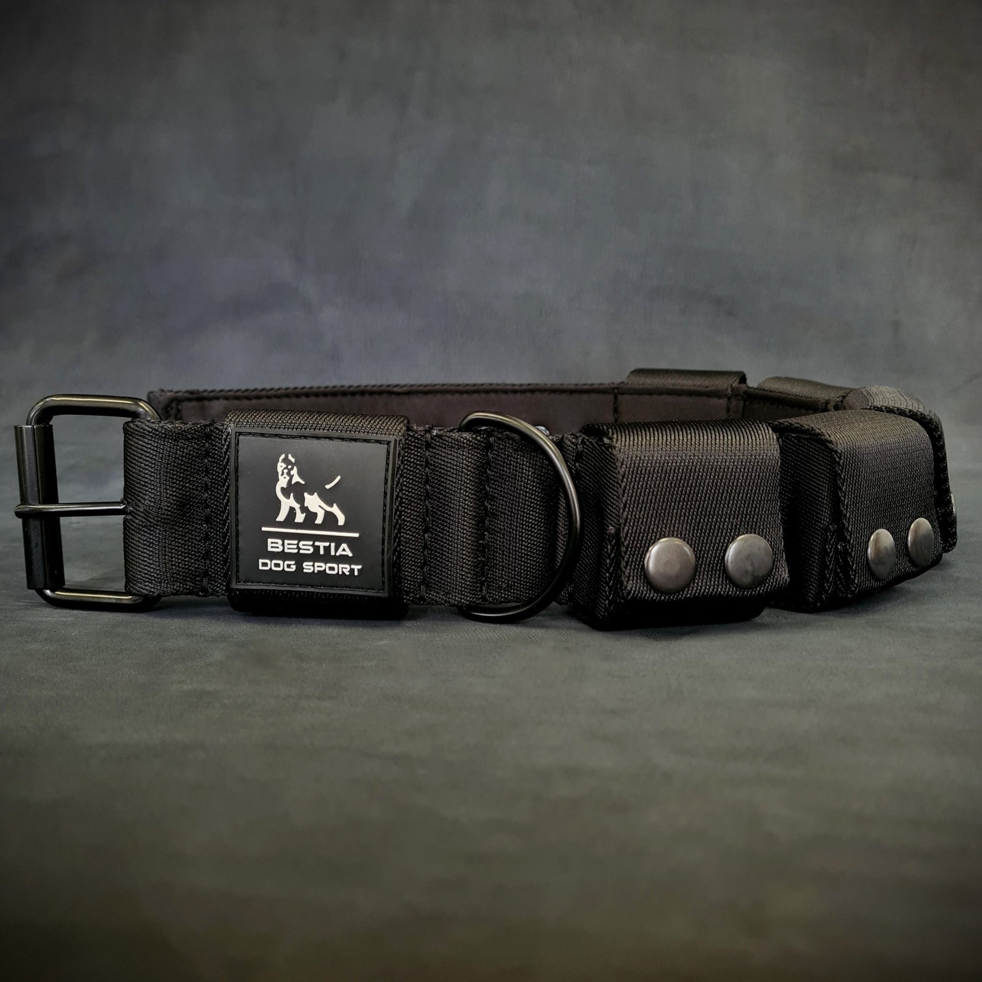 BESTIA DOG SPORT Weighted Dog Training Collar Black - Bestia Dog Sport